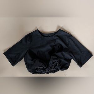 Black crop top